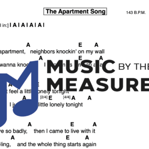 Lead Sheet for "The Apartment Song" by Tom Petty