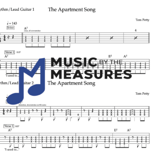 Lead Guitar Tablature for "The Apartment Song" by Tom Petty