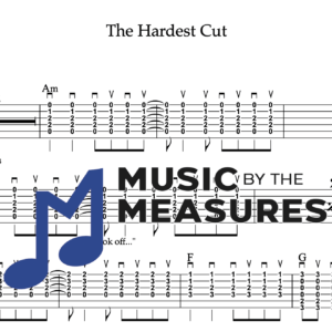 Strum Guitar Tablature for "The Hardest Cut" by Spoon