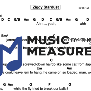 Lead Sheet for "Ziggy Stardust" by David Bowie