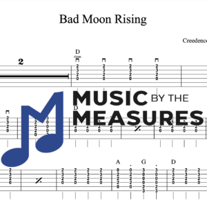 Rhythm Guitar Tablature for "Bad Moon Rising" by Creedence Clearwater Revival