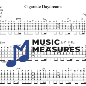 Strum Guitar Tablature for "Cigarette Daydreams" by Cage The Elephant