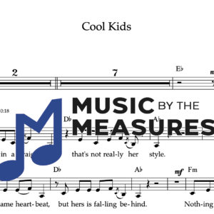 Melody Sheet Music for "Cool Kids" by Echosmith