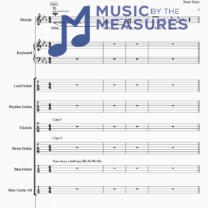 Full Band Sheet Music for "Everybody Talks" by Neon Trees