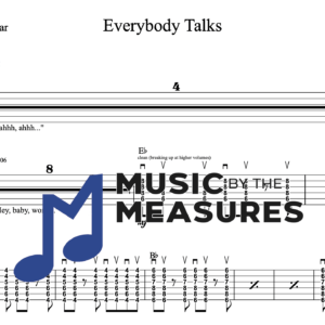 Rhythm Guitar Tablature for "Everybody Talks" by Neon Trees