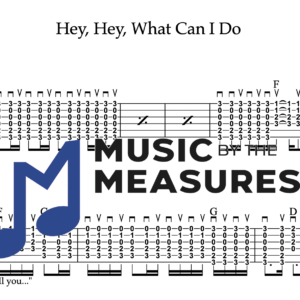 Strum Guitar Tablature for "Hey, Hey, What Can I Do' by Led Zeppelin 
