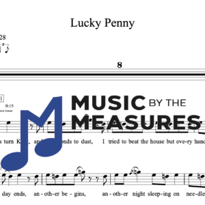 Melody Sheet Music for "Lucky Penny" by JD McPherson