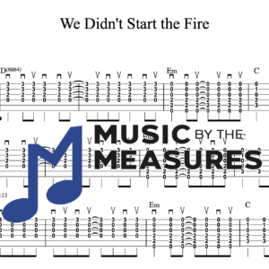 Strum Guitar Tablature for "We Didn't Start the Fire" by Billy Joel