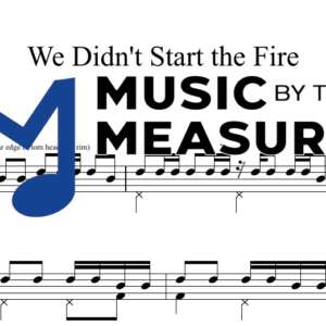 We Didn’t Start the Fire by Billy Joel accurate drum sheet music transcription preview