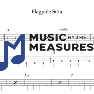 Bass Guitar Tablature for "Flagpole Sitta" by Harvey Danger