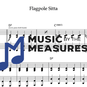 Keyboard Sheet Music for "Flagpole Sitta" by Harvey Danger