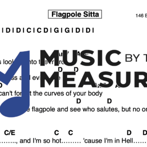 Lead Sheet for "Flagpole Sitta" by Harvey Danger