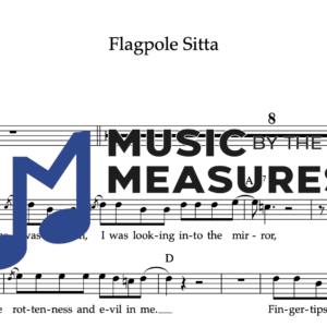 Melody Sheet Music for "Flagpole Sitta" by Harvey Danger