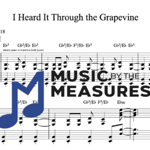 Keyboard Sheet Music for "I Heard It Through the Grapevine" by Marvin Gaye