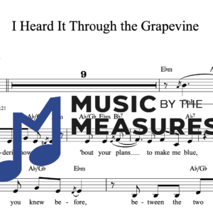Melody Sheet Music for "I Heard It Through the Grapevine" by Marvin Gaye