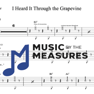 Rhythm Guitar Tablature for "I Heard It Through the Grapevine" by Marvin Gaye