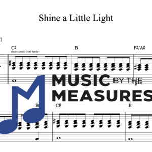Keyboard Sheet Music for "Shine a Little Light" by The Black Keys