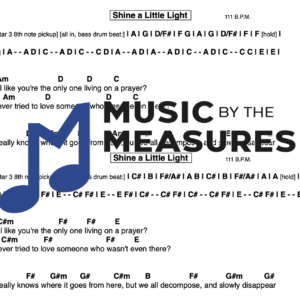 Lead Sheet for "Shine a Little Light" by The Black Keys