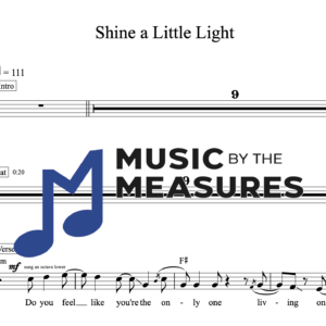 Melody Sheet Music for "Shine a Little Light" by The Black Keys