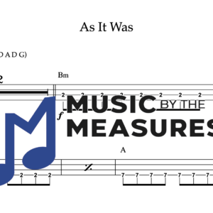 Bass Guitar Tablature for "As It Was" by Harry Styles