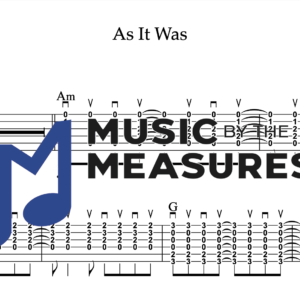Strum Guitar Tablature for "As It Was" by Harry Styles