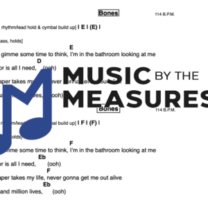 Lead Sheet for "Bones" by Imagine Dragons