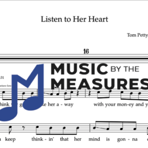 Melody Sheet Music for "Listen to Her Heart" by Tom Petty & The Heartbreakers