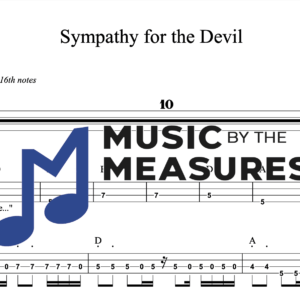 Bass Guitar Tablature for "Sympathy for the Devil" by The Rolling Stones