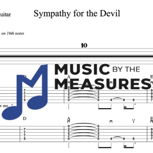 Rhythm Guitar Tablature for "Sympathy for the Devil" by The Rolling Stones