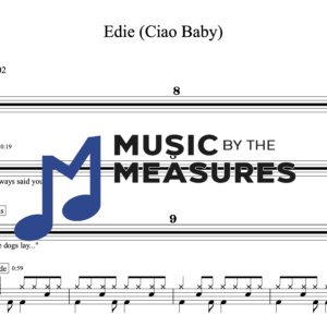 Drum Sheet Music for "Edie (Ciao Baby)" by The Cult