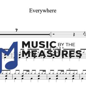 Drum Sheet Music for "Everywhere" by Fleetwood Mac 