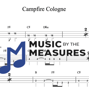 Bass Guitar Tablature for "Campfire Cologne" by Demun Jones