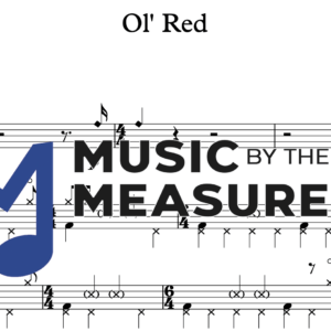 Drum Sheet Music for "Ol' Red" by Blake Shelton