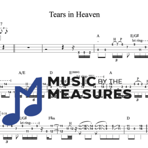 Bass Guitar Tablature for "Tears in Heaven" by Kinga Glyk