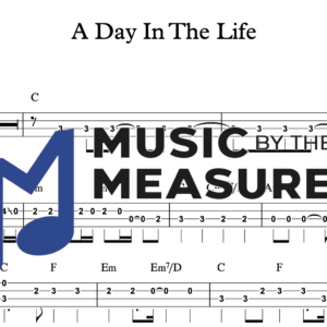 Bass Guitar Tablature for "A Day In The Life" by The Beatles