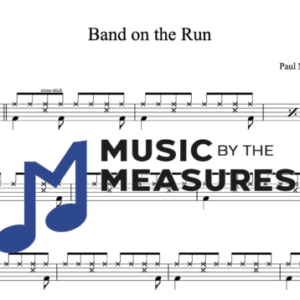 Drum Sheet Music for "Band on the Run" by Paul McCartney & Wings