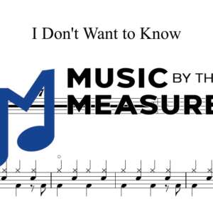 I Don't Want to Know drums sheet music preview – Fleetwood Mac accurate transcription