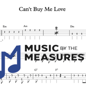 Bass Guitar Tablature for "Can't Buy Me Love" by The Beatles