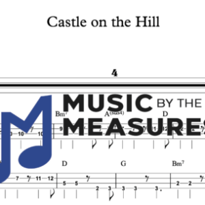 Bass Guitar Tablature for "Castle on the Hill" by Ed Sheeran