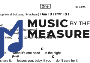 Lead Sheet for "One" by U2