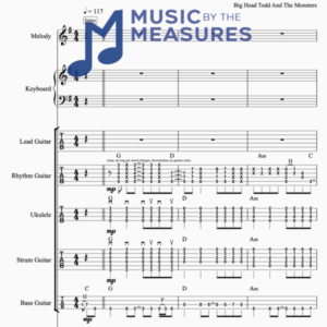 Full Band Sheet Music for "Bittersweet" by Big Head Todd And The Monsters