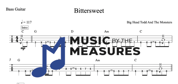 bittersweet by Big Head Todd and The Monsters Bass Guitar
