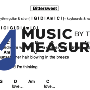Lead Sheet for "Bittersweet" by Big Head Todd And The Monsters