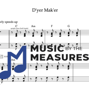 Keyboard Sheet Music for "D'yer Mak'er" by Led Zeppelin