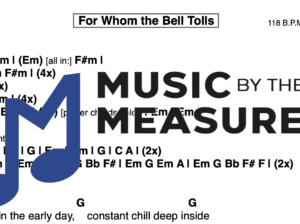 Lead Sheet for "For Whom the Bell Tolls" by Metallica