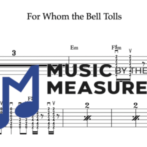 Strum Guitar Tablature for "For Whom the Bell Tolls" by Metallica