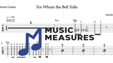 For Whom the Bell Tolls - Strum Guitar - Music by the Measures