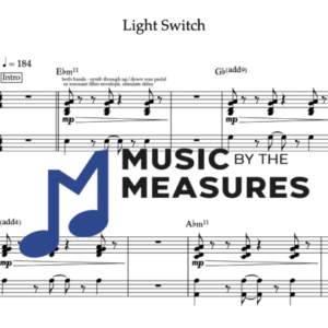 Keyboard Sheet Music for "Light Switch" by Charlie Puth