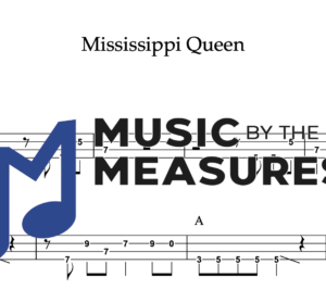 Bass Guitar Tablature for "Mississippi Queen" by Mountain 