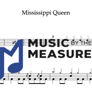 Drum Sheet Music for "Mississippi Queen" by Mountain 